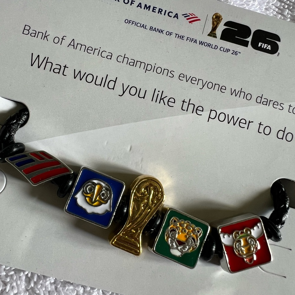 Official FIFA World Cup 26 Bank of America Fan Bracelet - Kansas City Host City